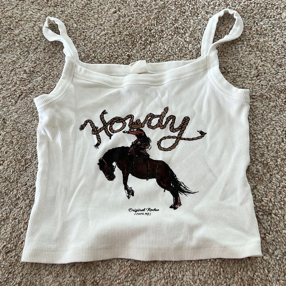 Size small cropped top